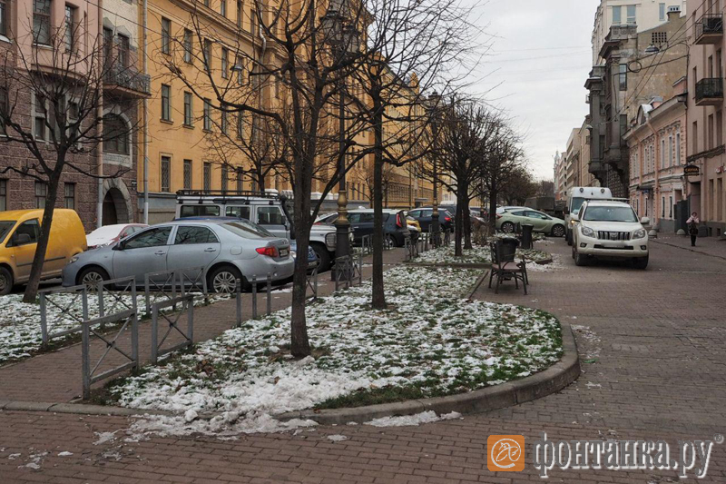 Бульвар на Захарьевской улице
